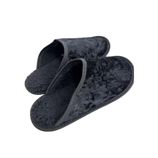 Pantufa Chinelo De Casa Confortável Inverno Preto Netshoes