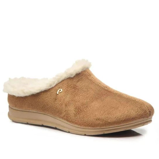 Pantufa Feminina Pegada 266002 - Terracota Menor preço em Pantufa Feminina Pegada 266002 - Terracota