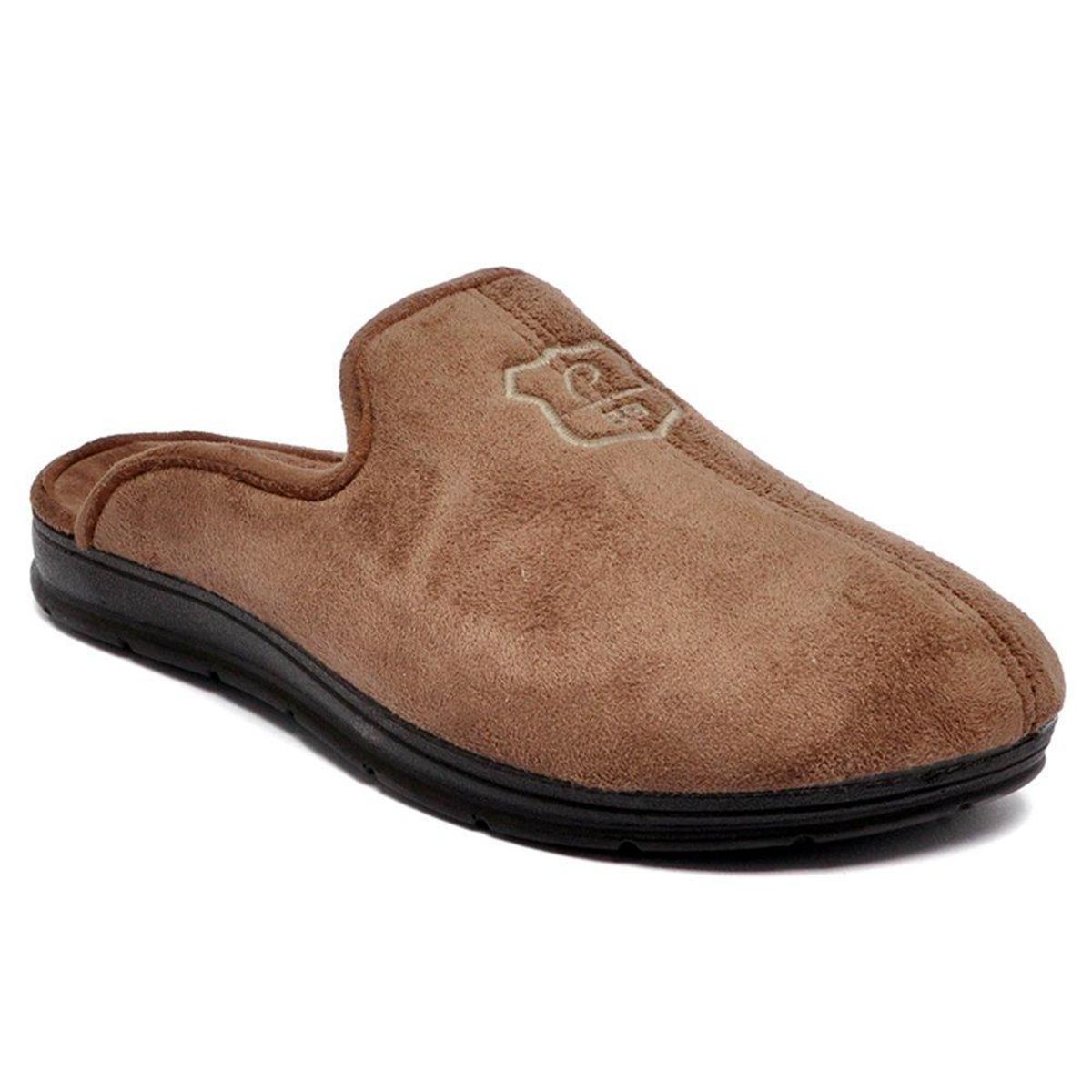 Pantufa Forrada Pegada Masculina Suede 166001 - Marrom | Netshoes