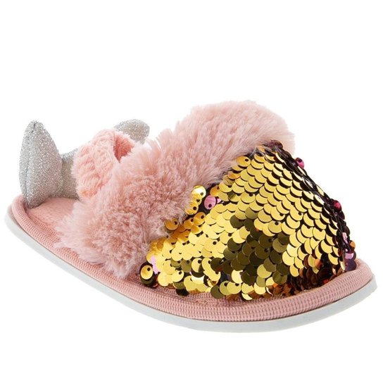 Pantufa Infantil Stz Lantejoulas Pelos - Feminina - Rosa Menor preço em Pantufa Infantil Stz Lantejoulas Pelos - Feminina - Rosa