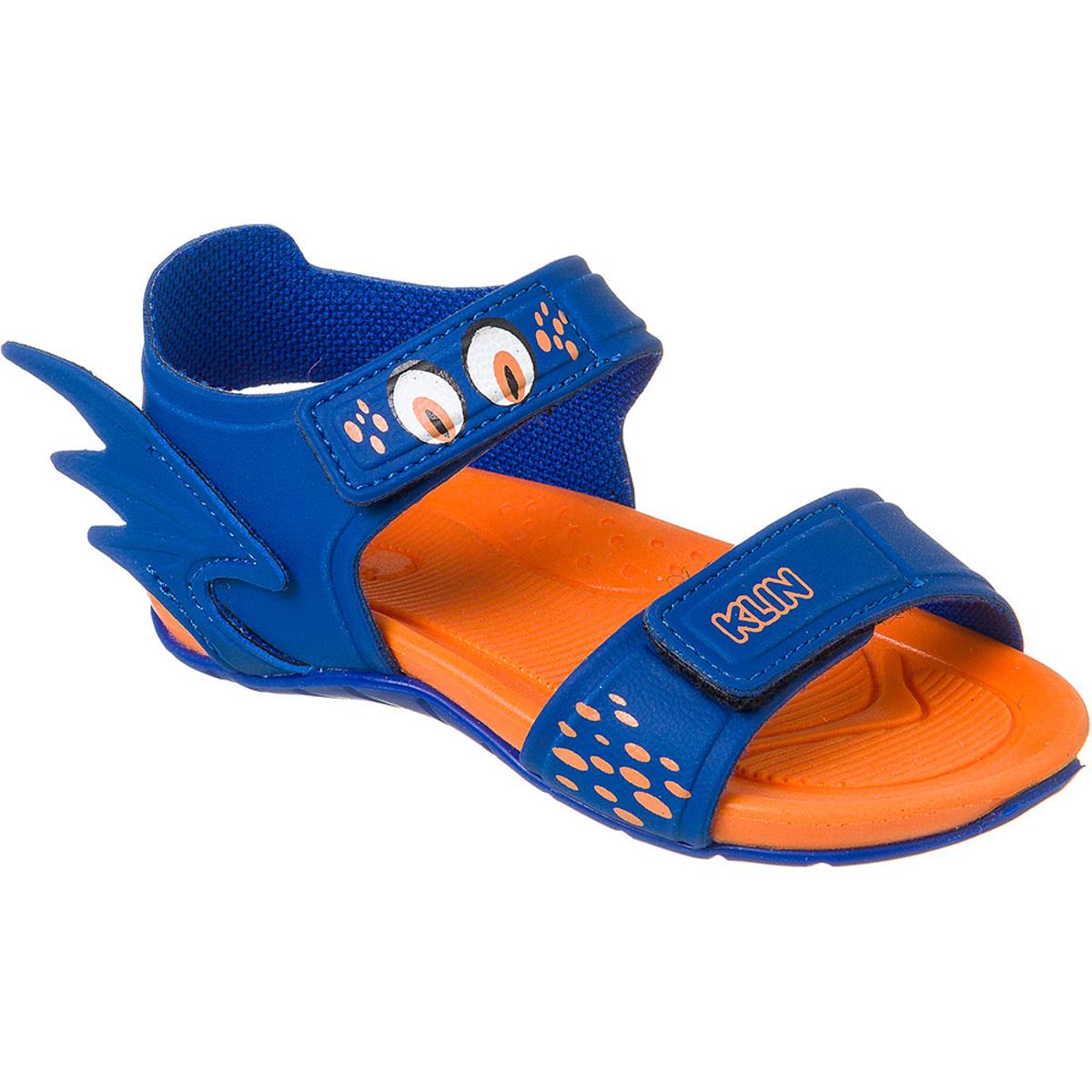 Papete Bebê Klin Like Monstrinho Masculina - Azul Royal+Laranja | Netshoes