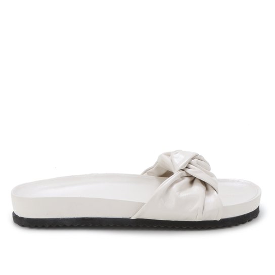 Papete Couro Shoestock Comfy - Off White Menor preço em Papete Couro Shoestock Comfy - Off White