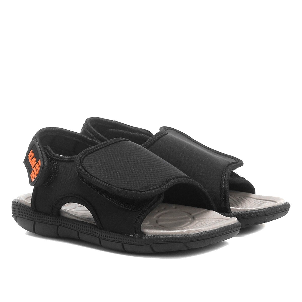 Papete Infantil Klin Tic Tac Velcro Masculina - Preto | Netshoes