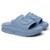 Papete Sandalia Chinelo Slide Feminina Casual Top Nuvem Elegante Confortavel Lançamento Leve - Azul