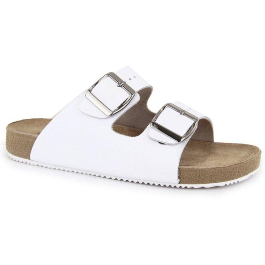 Papete Sandália Feminina Rasteira Forever Fivela SuperShoes