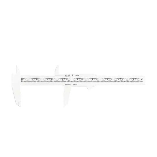 Paquímetro De Plástico Branco 20Cm Santa Clara - Incolor Menor preço em Paquímetro De Plástico Branco 20Cm Santa Clara - Incolor