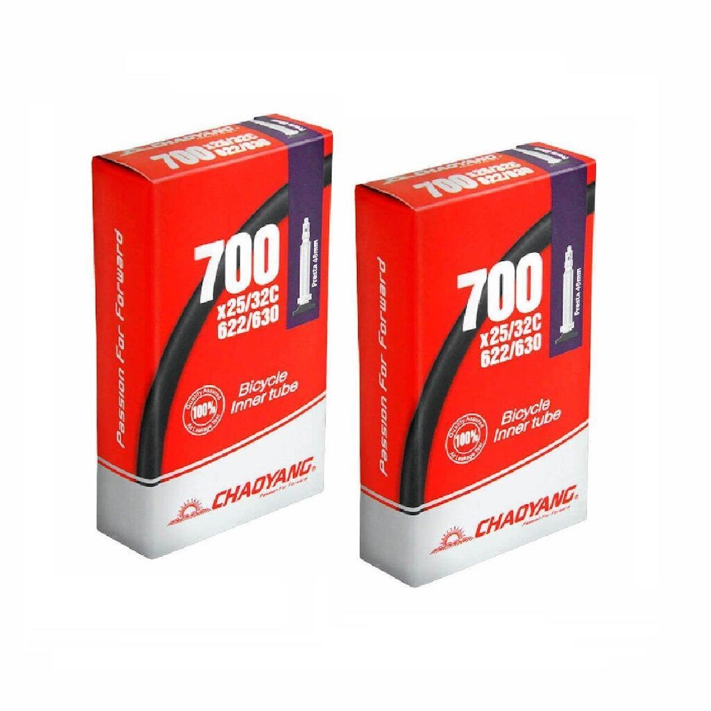 Par câmara de ar speed 700 x 25/32 Chaoyang válvula presta 48 mm