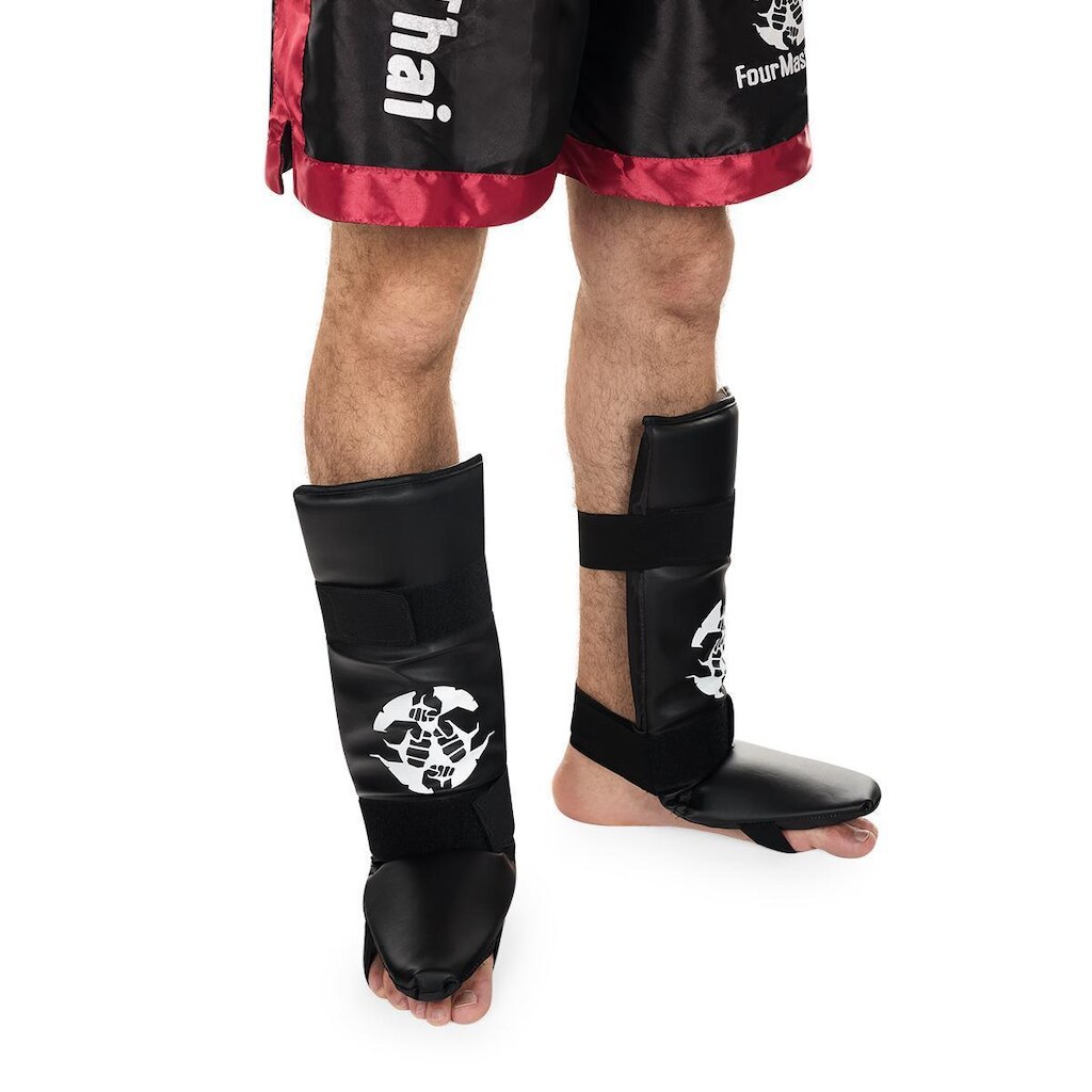 Par Caneleira c/pé Protetor canela MuayThai MMA Kickboxing