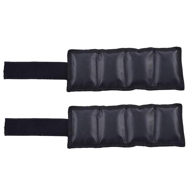 Par de Caneleiras de Peso Tornozeleiras Pretas - 1 Kg
