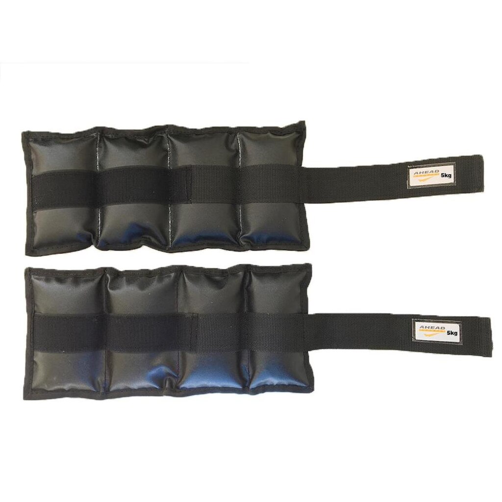 Par De Caneleiras de Peso Tornozeleiras Pretas - 5 kg