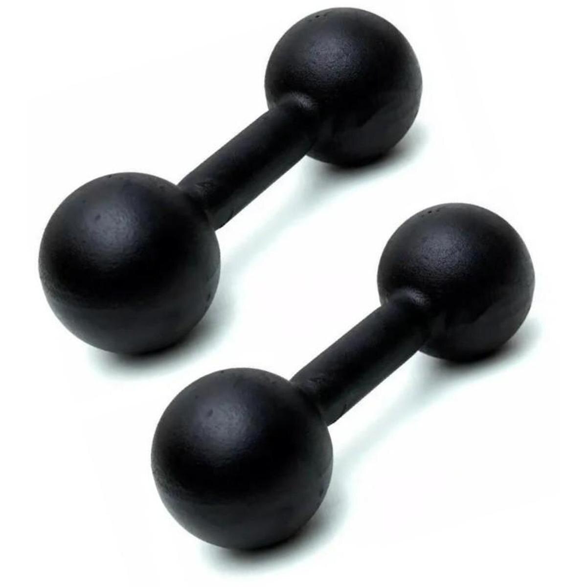 Par de Halteres de Ferro Fundido Pintado - 10 Kg Menor preço em Par de Halteres de Ferro Fundido Pintado - 10 Kg