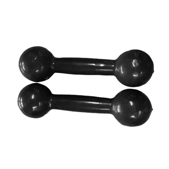 Par de Halteres Emborrachado 4 Kg Musculação Treino Fitness - Preto Menor preço em Par de Halteres Emborrachado 4 Kg Musculação Treino Fitness - Preto