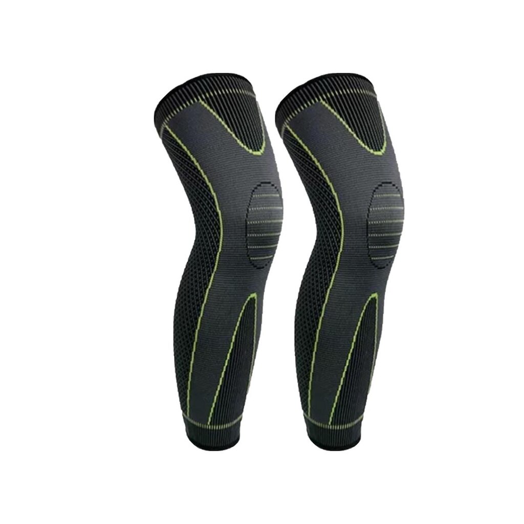 Par de Joelheira De Compressão Longbrace Verde Alasca - Suporte e Conforto