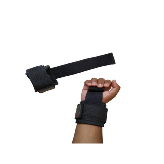 Par de Luvas Strap Para Musculação Lider Fit - Preto Menor preço em Par de Luvas Strap Para Musculação Lider Fit - Preto