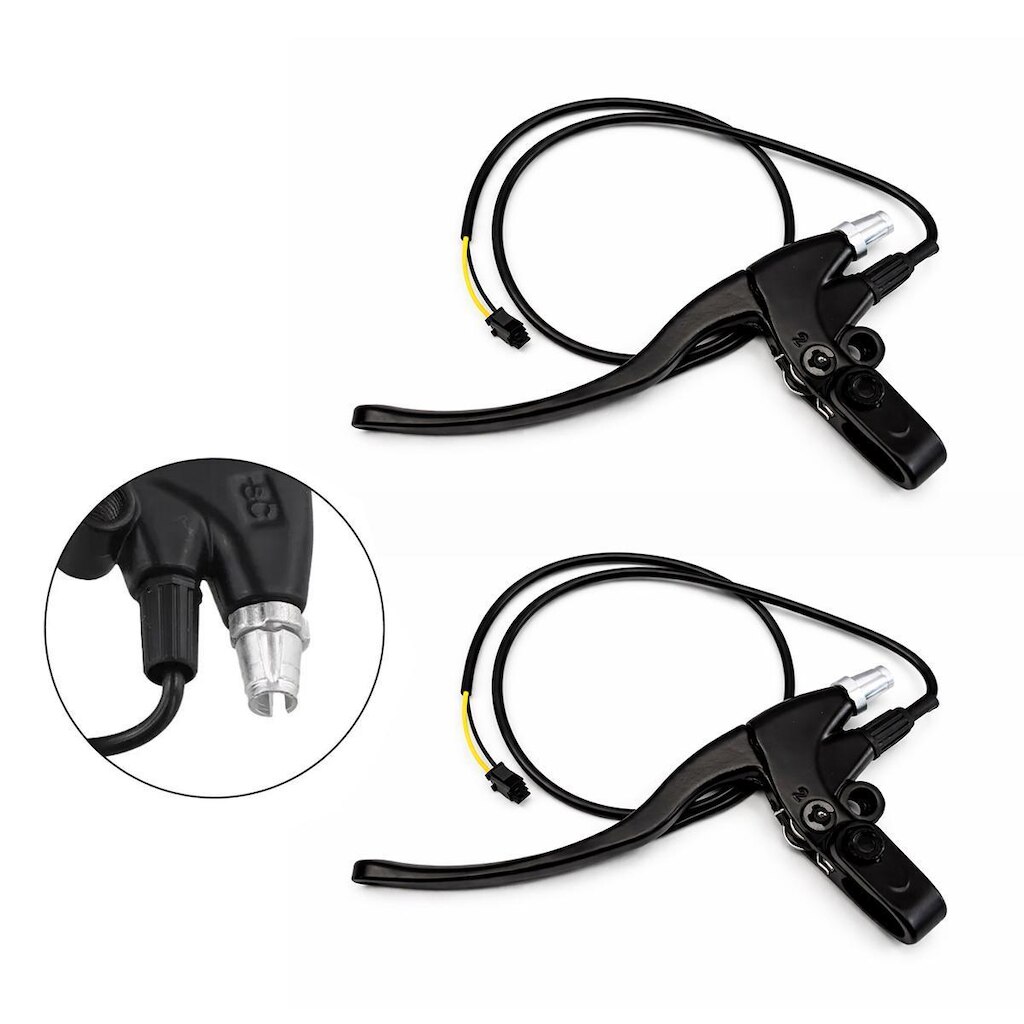 Par De Manete De Freio Com Sensor De Freio Scooter 350w 350w Preto