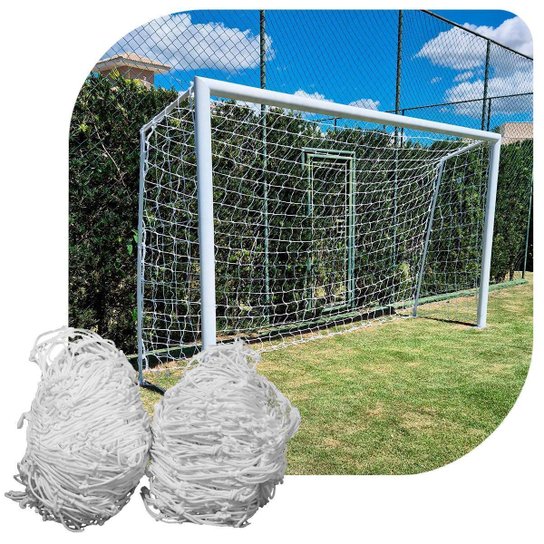 Par de Redes de Society Suiço 4mts Fio 4mm - Branco é ruim? Par de Redes de Society Suiço 4mts Fio 4mm - Branco é boa?