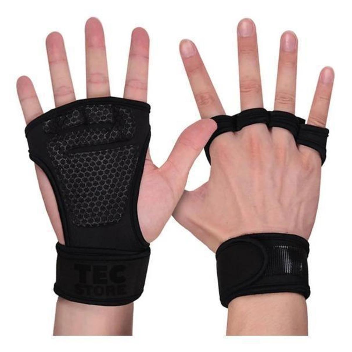 Par Luvas Academia Treino Musculação Ajuste Proteção Punho Menor preço em Par Luvas Academia Treino Musculação Ajuste Proteção Punho