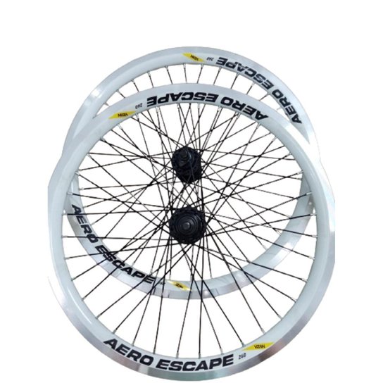 Par Rodas Aro 24 Aero Bicicleta Vzan Alumínio MTB V-Brake - Branco Menor preço em Par Rodas Aro 24 Aero Bicicleta Vzan Alumínio MTB V-Brake - Branco