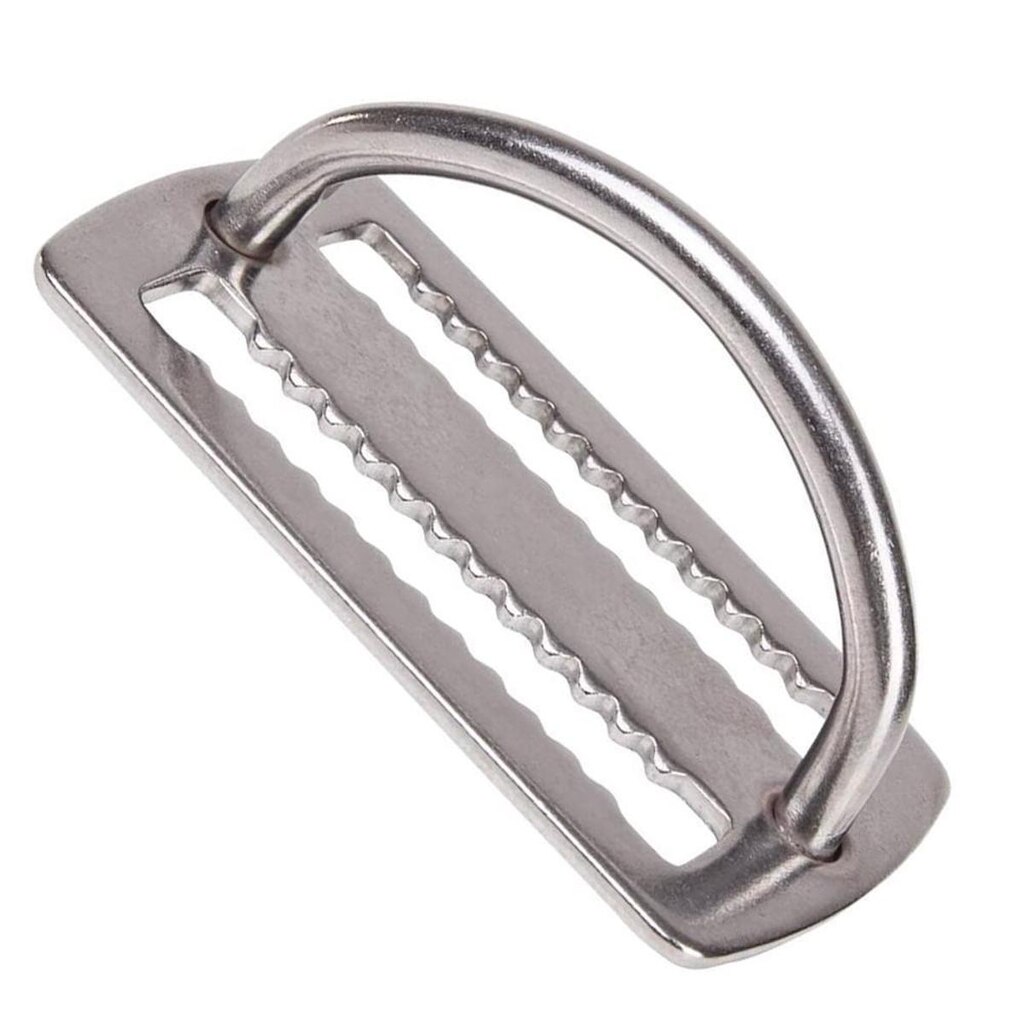 Passador De Cinto Em Inox Serrilhado Com D-Ring Cetus