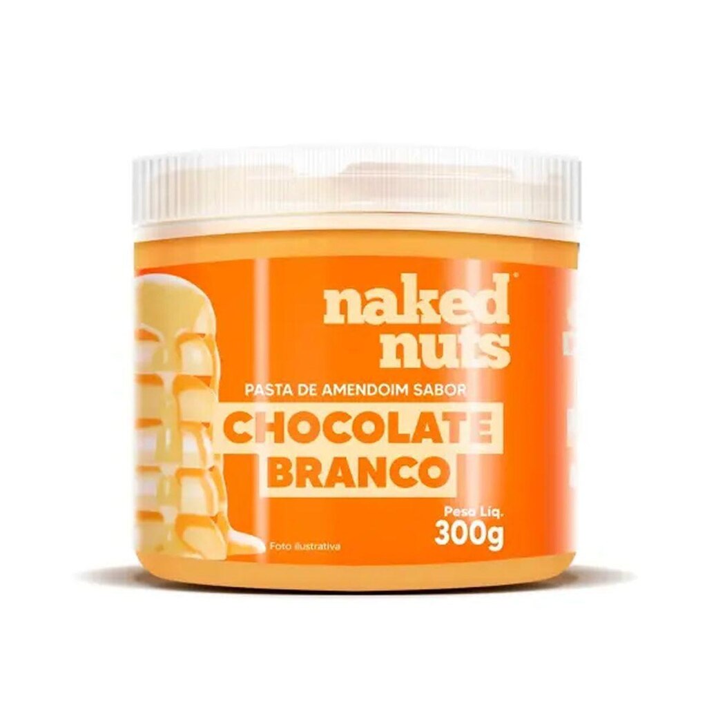 Pasta de Amendoim - 300g Chocolate Branco - Naked Nuts