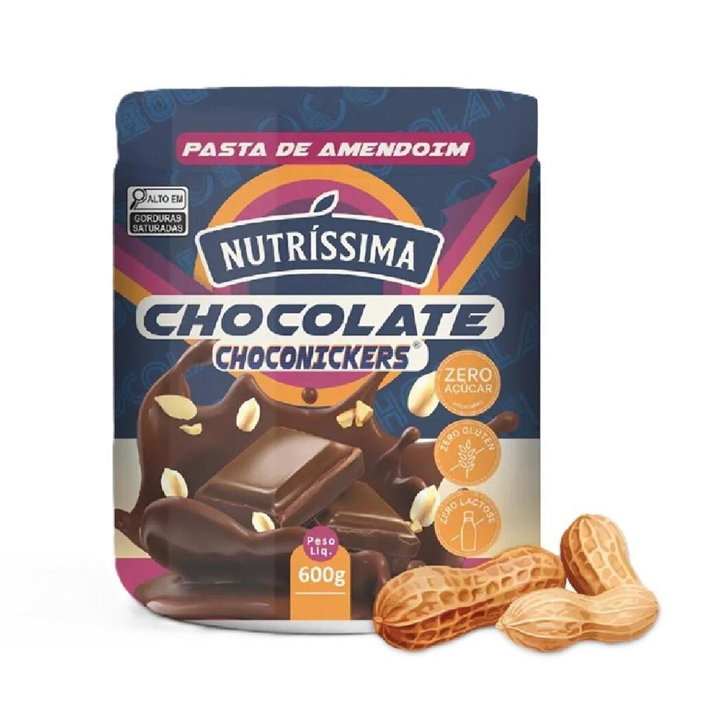 Pasta de Amendoim Choconickers - Nutríssima 600g