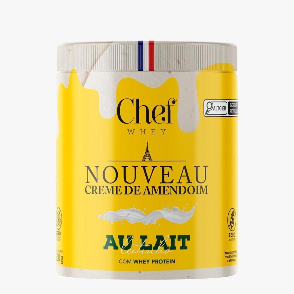 Pasta de Amendoim Com Proteína Whey Protein 600g - Chef Whey