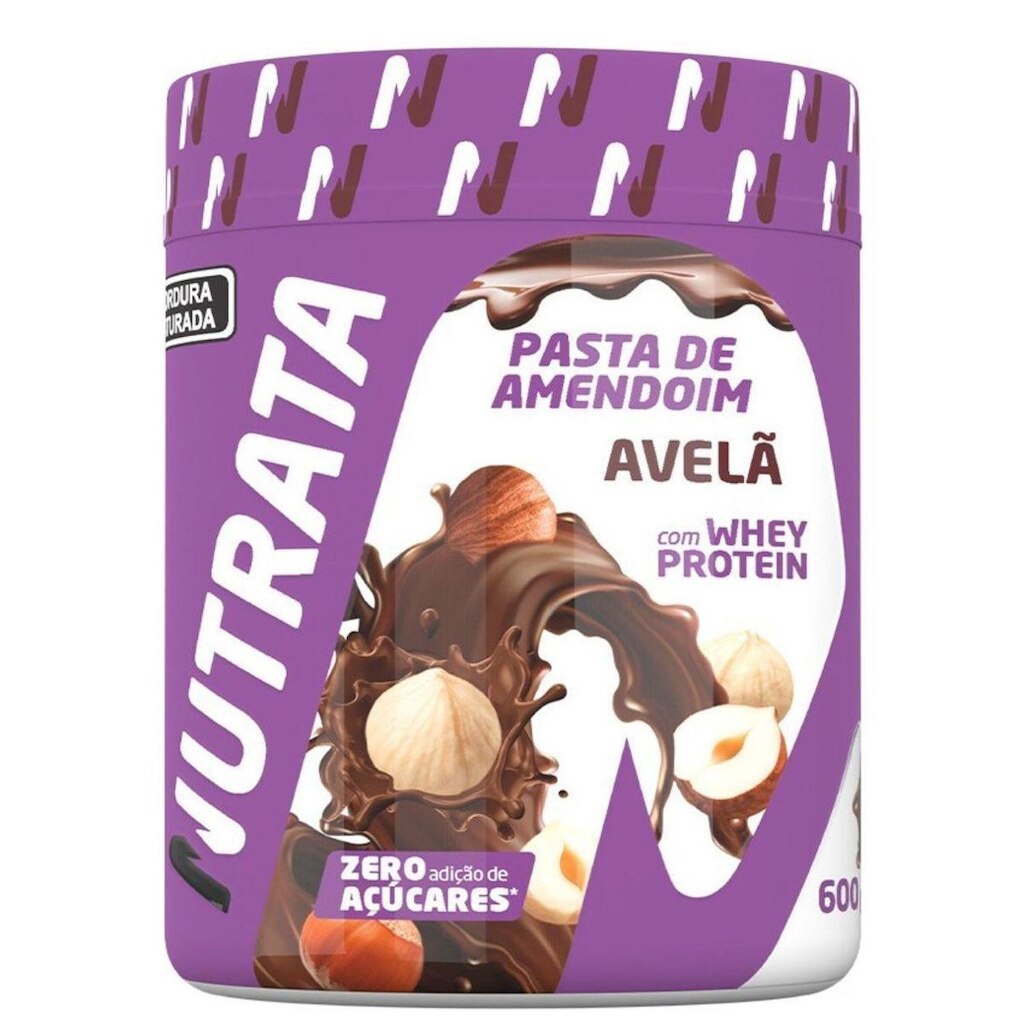 Pasta de Amendoim com Whey Protein Nutrata 600g