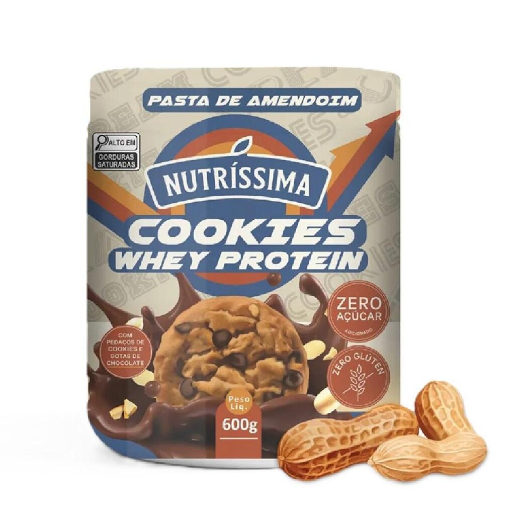 Pasta de Amendoim Cookies e Cream - Nutríssima 600g