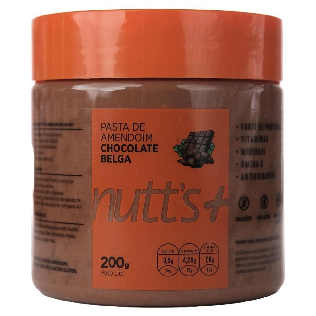 Pasta de Amendoim Gourmet 200g Nutts Mais - Chocolate