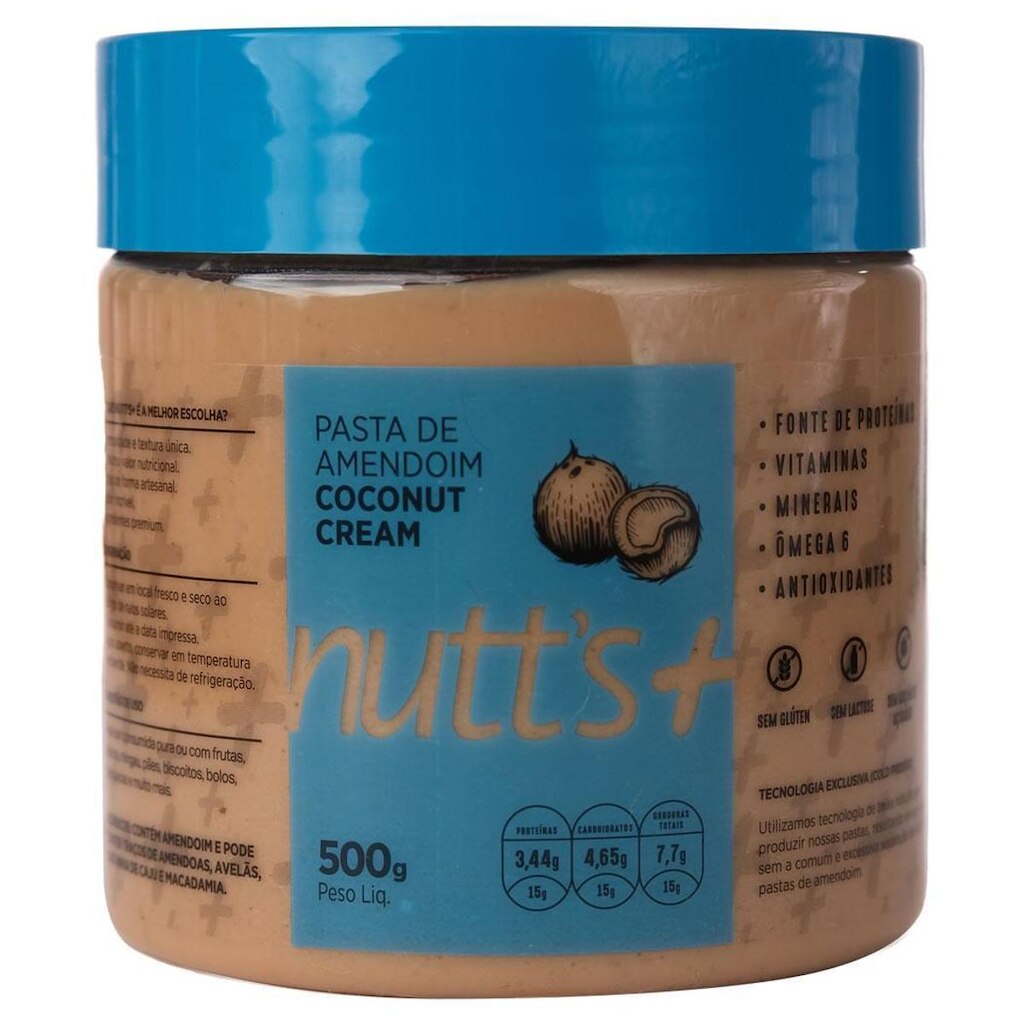 Pasta de Amendoim Gourmet 500g Nutts Mais - Coconut
