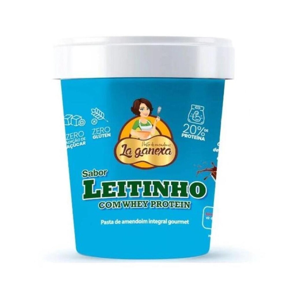 Pasta de Amendoim Integral Gourmet 450g Ninho e Whey Protein