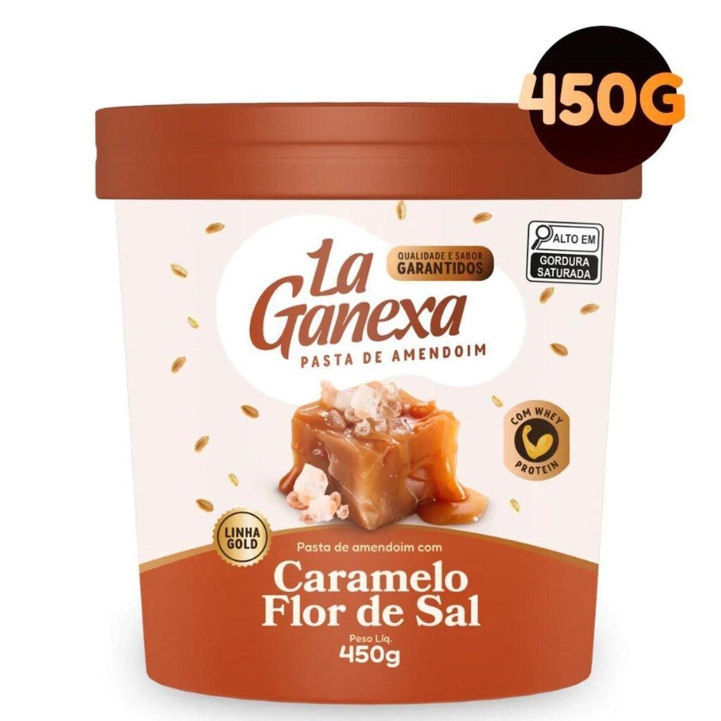 Pasta de amendoim La Ganexa Caramelo 450g