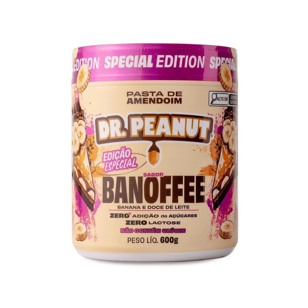 Pasta de amendoim sabor Banoffee 600g