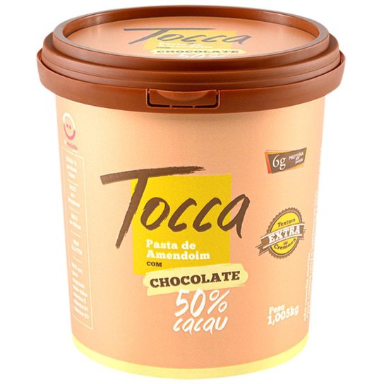 PASTA DE AMENDOIM VEGANA COM CHOCOLATE 50% CACAU 1000G TOCCA - Incolor Menor preço em PASTA DE AMENDOIM VEGANA COM CHOCOLATE 50% CACAU 1000G TOCCA - Incolor