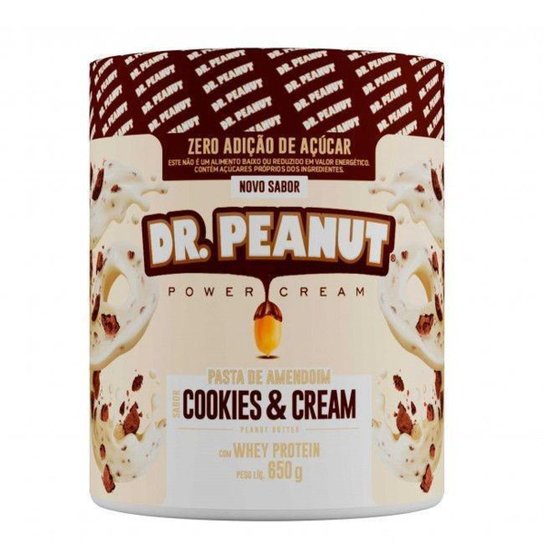 Pasta de Amendoin Cookies & Cream C/ Whey Isolado Dr Peunut Menor preço em Pasta de Amendoin Cookies & Cream C/ Whey Isolado Dr Peunut