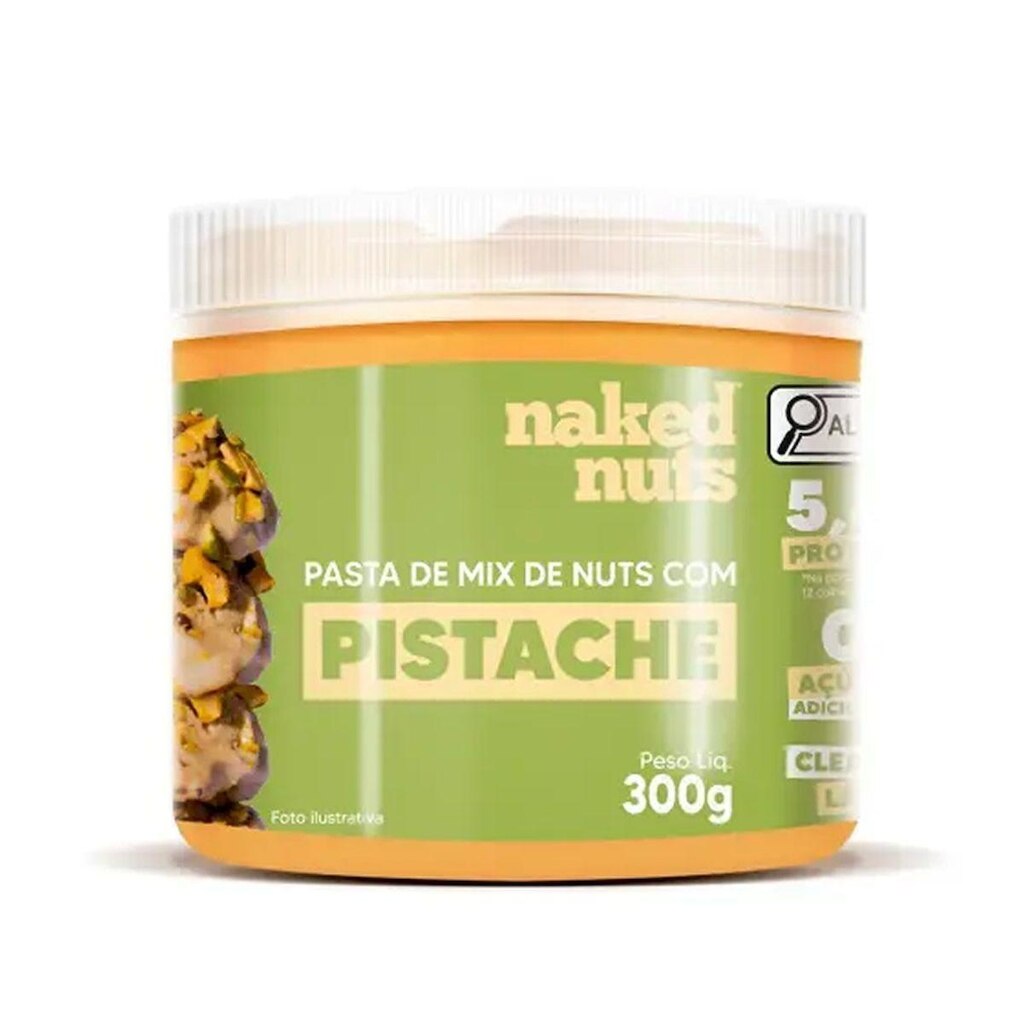 Pasta de Mix de Nuts - 300g Pedaços de Pistache - Naked Nuts