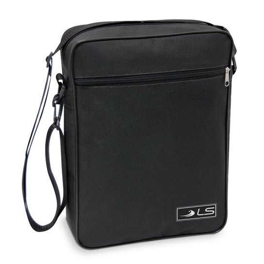 Pasta Escolar e Universitária LS Bolsas com alças tiracolo, alças de mão, 1 bolso frontal - Preto Menor preço em Pasta Escolar e Universitária LS Bolsas com alças tiracolo, alças de mão, 1 bolso frontal - Preto