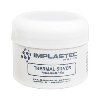 Pasta Térmica Implastec - Thermal Silver - pote 100g