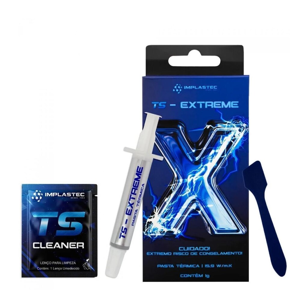 Pasta Térmica Implastec TS-Extreme - Seringa 1G - 15.9 W/m-K - PATSEXT1PC