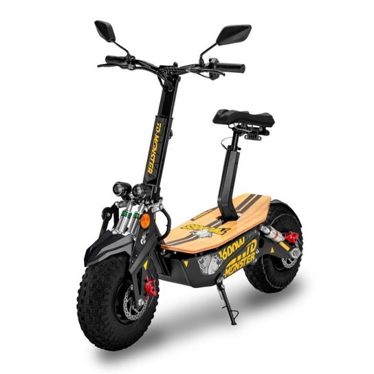 Patinete Elétrico Scooter Off-Road TD-Monster 1600w Two Dogs - Amarelo Menor preço em Patinete Elétrico Scooter Off-Road TD-Monster 1600w Two Dogs - Amarelo