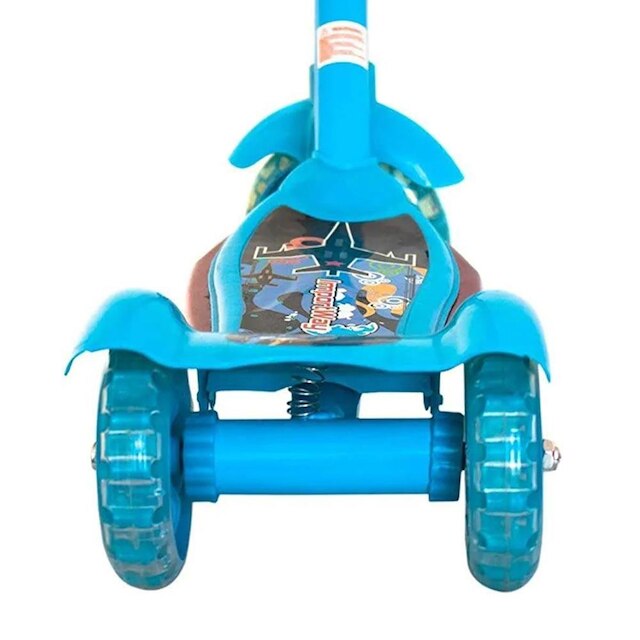 Patinete Infantil 3 Rodas com Cesta e Luzes Importado