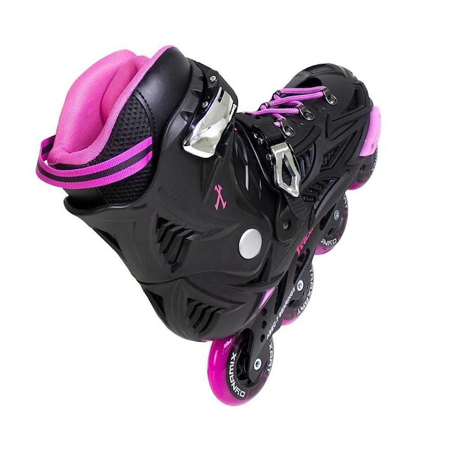 Patins Freestyle Inline Traxart Dynamix Hardboot Urban Sem Freio ABEC7 PU 80mm Até 110kg