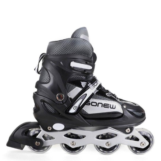 Patins Gonew Light Wheel Bearing ABEC-7 - 72MM - Preto+Chumbo é ruim? Patins Gonew Light Wheel Bearing ABEC-7 - 72MM - Preto+Chumbo é boa?