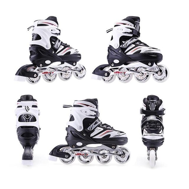 Patins Inline Roller Semi Profissional Base Alumínio Abec 7
