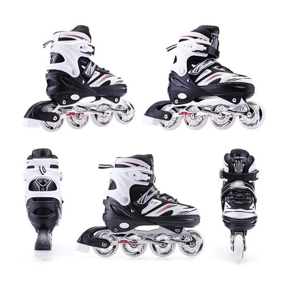 Patins Inline Roller Semi Profissional Base Alumínio Abec 7