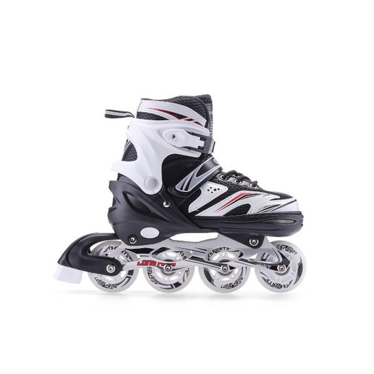 Patins Inline Roller Semi Profissional Base Alumínio Abec 7