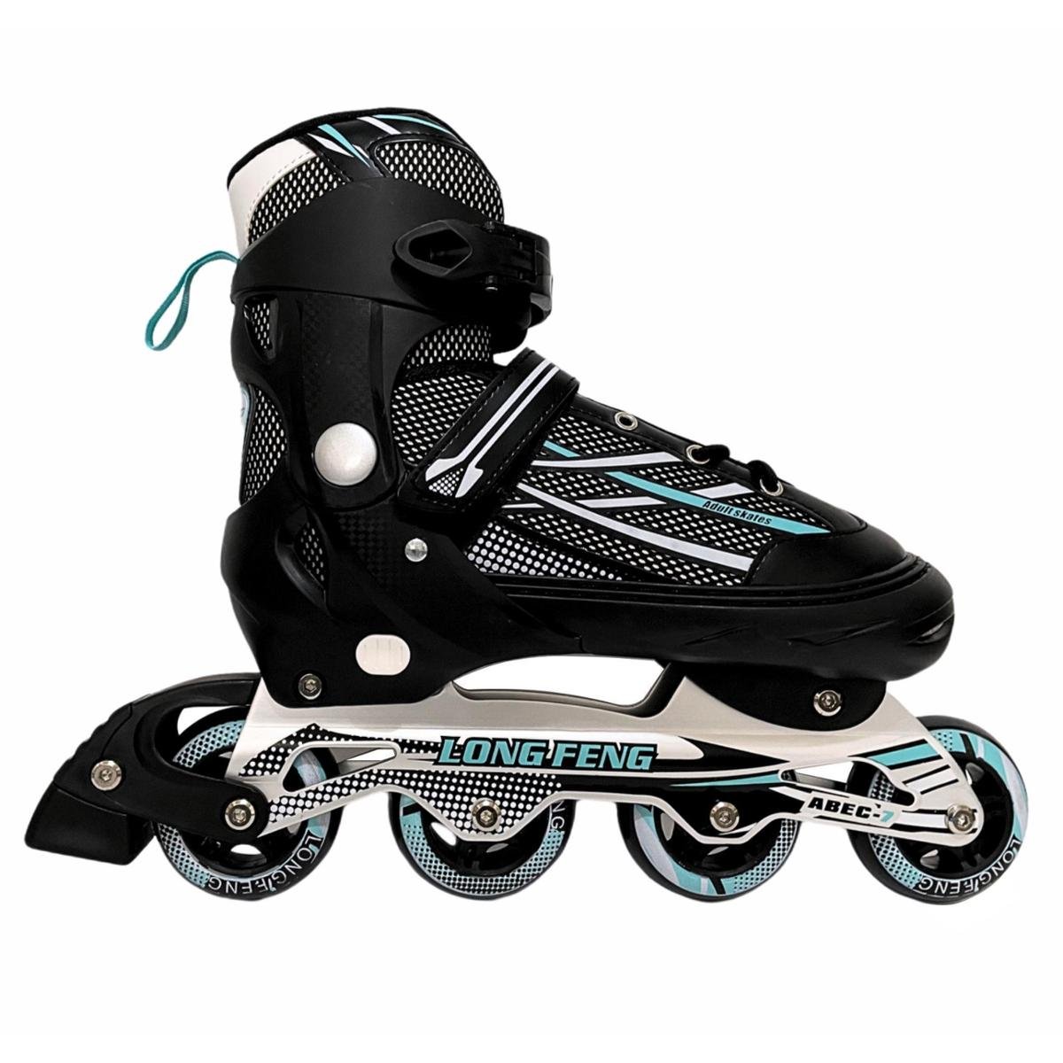 Patins Inline Roller Semi Profissional Base Alumínio Abec 7