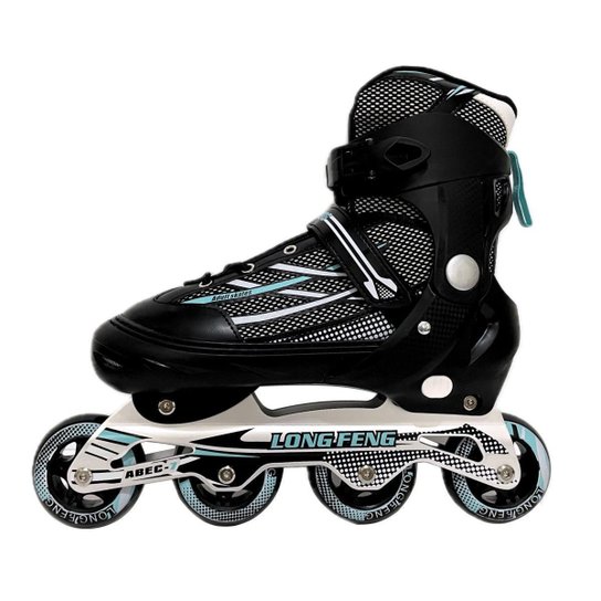 Patins Inline Roller Semi Profissional Base Alumínio Abec 7