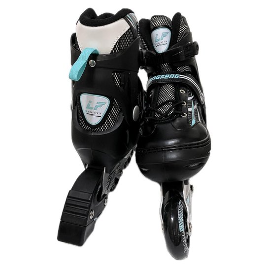 Patins Inline Roller Semi Profissional Base Alumínio Abec 7
