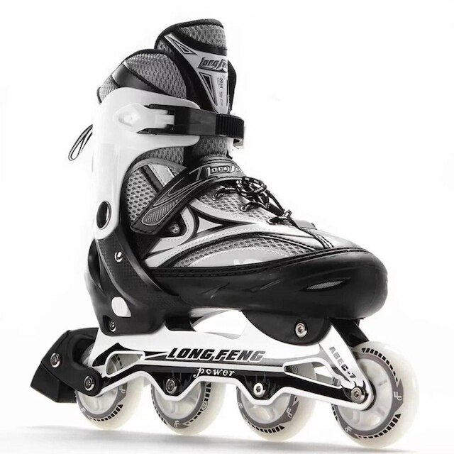 Patins Inline Roller Semi Profissional Base Alumínio Abec 7